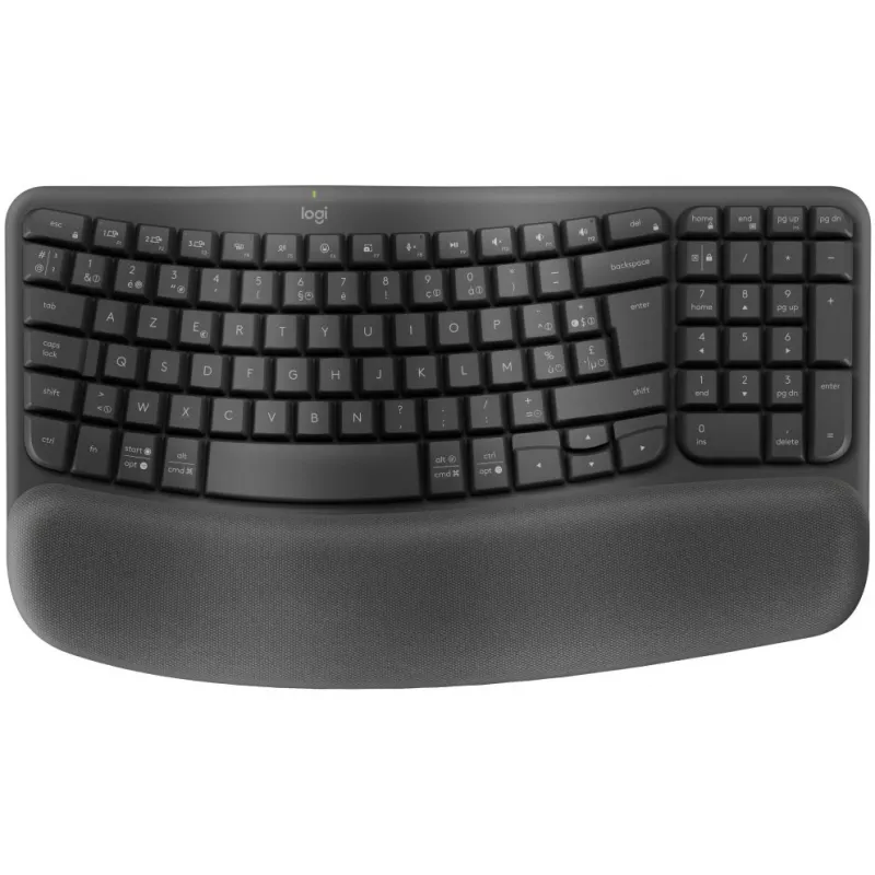 Wave Keys langaton ergonominen näppäimistö - GRAPHITE - NLB - 2.4GHZBT - NA - CENTRAL-419 - UNIVERSAL