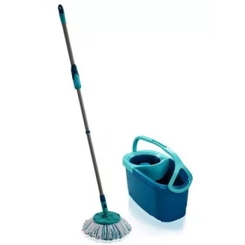 Siivousjärjestelmän ämpäri Leifheit Clean Twist Disc Mop — 20 L, 360° kääntyvä moppipää, metalli ja muovi, sininen