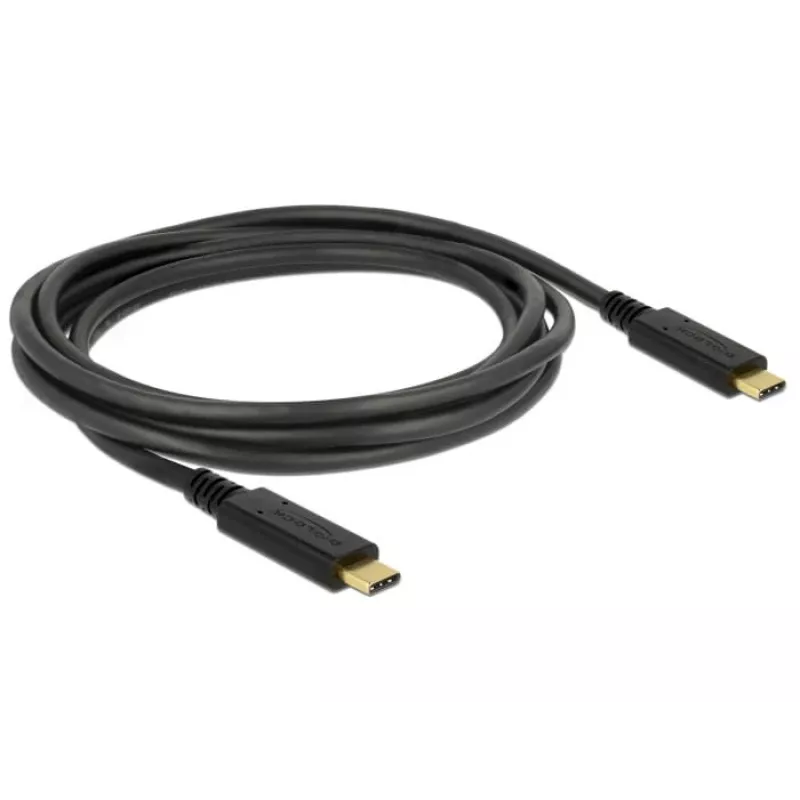 USB-kaapeli DeLOCK 83668 USB 3.2 Gen 1 2 m USB C musta
