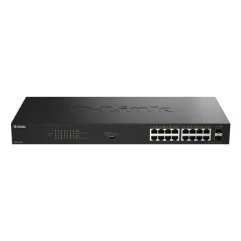 D-Link DGS-1018P/E 18-porttinen Gigabit PoE+ hallitsematon kytkin