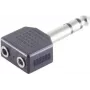 ShiverPeaks BS57071 kaapeliliitin 6,3 mm musta ruostumaton teräs pistoke/liitin