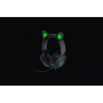 Razer Kraken V2 Pro Kitty Edition – johdollinen over-ear-pelikuuloke, musta