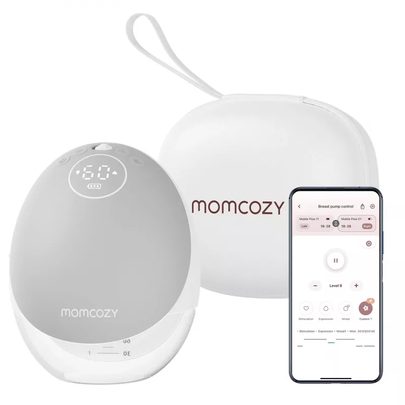 Rintapumppu Momcozy M9 single harmaa