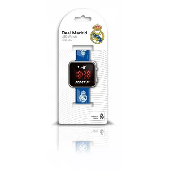 Kids Euroswan Watch LED Real Madrid RM00017 — digitaalinen LED-lasten kello, joukkueen brändäysdesign