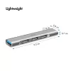 LogiLink USB 3.2 Gen1 keskitin 4-porttinen USB-A 1x USB3.0 AF 3x USB2.0 AF UA0436
