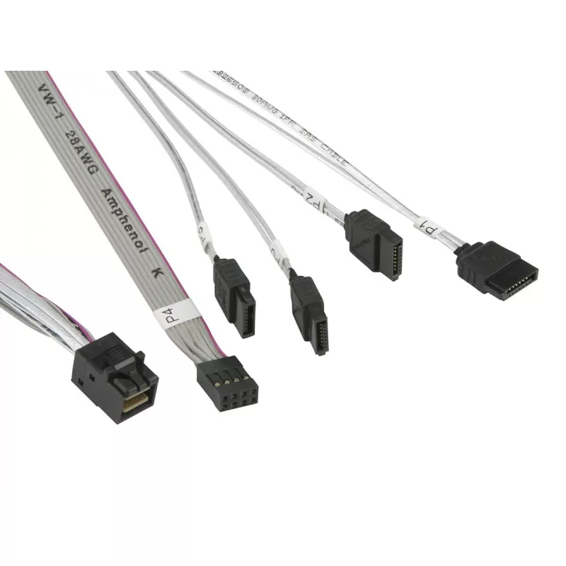 Supermicro - SATA-/SAS-kaapeli - Mini SAS HD (SFF-8643) - SATA - 50/50/60/70 cm - A+ Server 1013, SuperServer 5018, 5019, 5019S, SuperStorage Server 5019D8