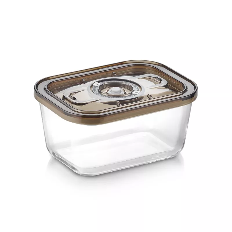 Caso lasinen vakuumisäiliö muovikannella | VacuBoxx Eco M | läpinäkyvä