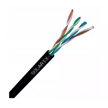 Verkkokaapeli Solarix SXKD-5E-UTP-PE UTP CAT5E 305m musta