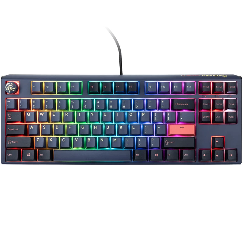 Ducky One 3 Cosmic sininen TKL pelinäppäimistö, RGB LED - MX-Ergo-Clear (US)
