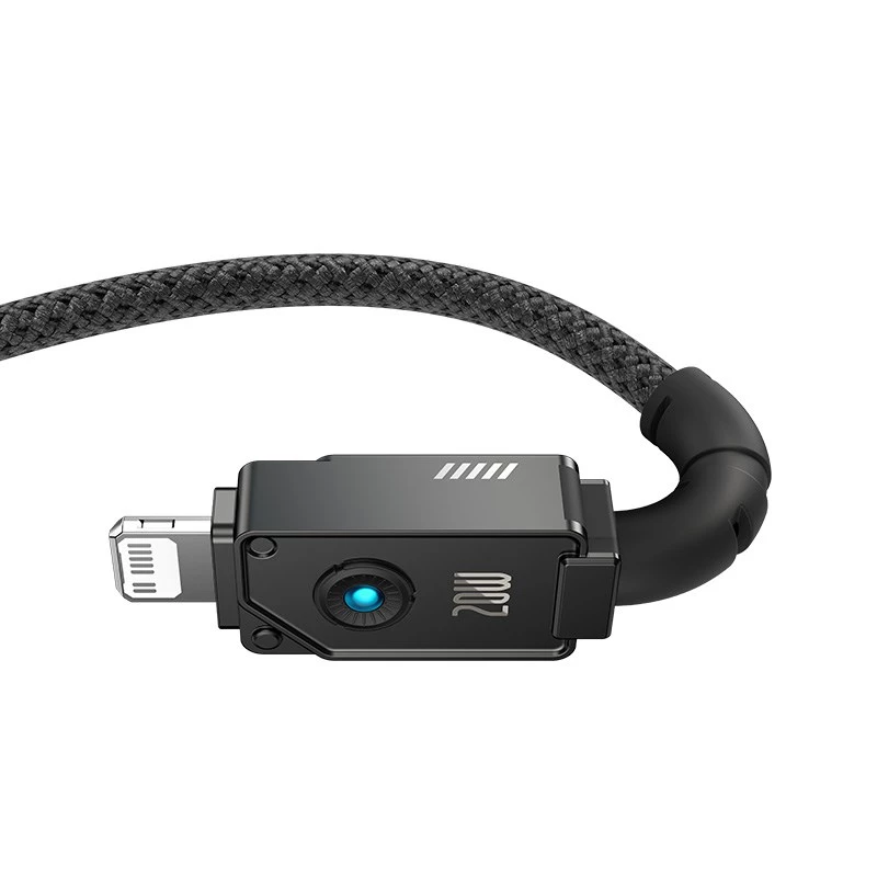 Baseus Unbreakable USB-C–iP-kaapeli 2 m 20 W musta