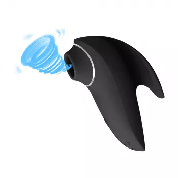 Klitoris-hierontalaite Erolab Dolphin VVS01b musta — vedenpitävä, ladattava