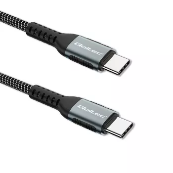 USB-kaapeli Qoltec 52358 1,5 m USB-C musta USB 2.0 0,48 Gbit/s