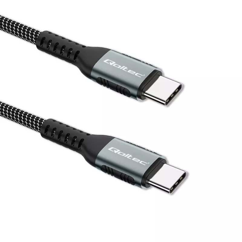 USB-kaapeli Qoltec 52358 1,5 m USB-C musta USB 2.0 0,48 Gbit/s