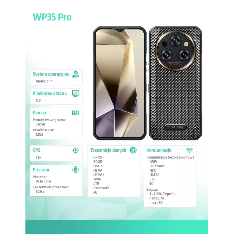 Älypuhelin Oukitel WP35 Pro 6,52