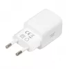 USB-laturi IBOX ILUC42W 42W (max. 33W), 1×USB-C PD3.0, 1×USB-A QC3.0, 100–240V, valkoinen
