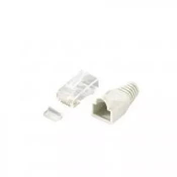 Equip Cat.6 RJ45 -pistokesarja, RJ-45, läpinäkyvä, valkoinen, Cat6, kulta, 170 g, 11,7 mm