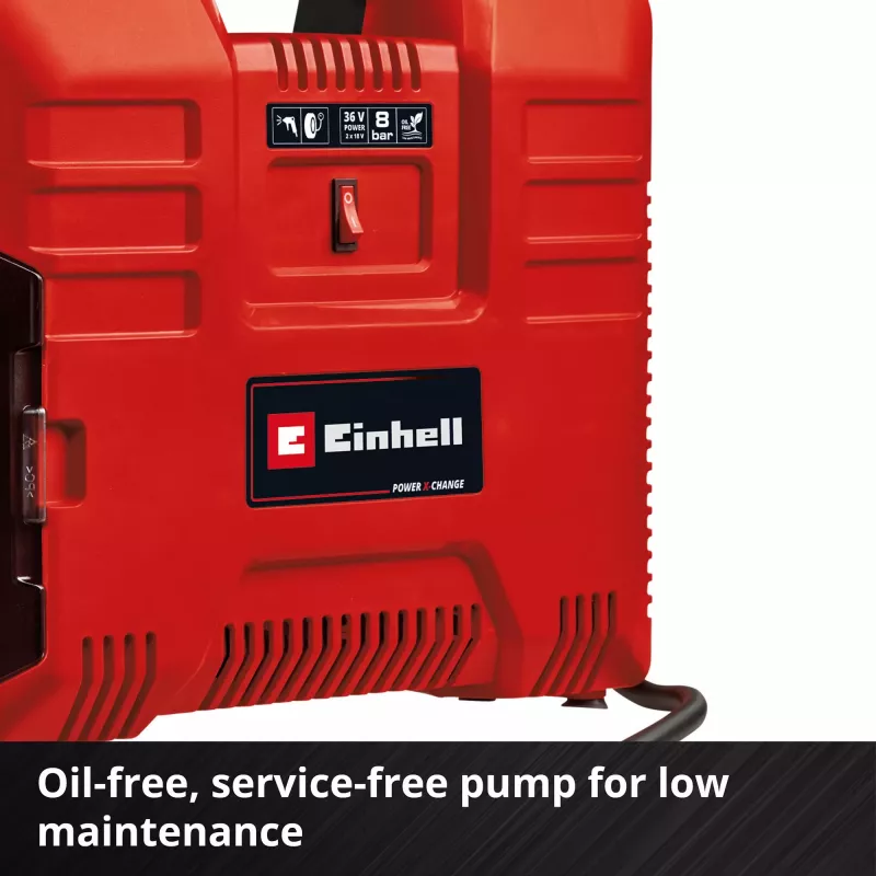 Ilmakompressori Einhell TE-AC 36/8 130 l/min 8 bar akku