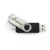 MEDIARANGE MR931-2 - 16 GB - USB Type-A / Micro-USB - 2.0 - 15 MB/s - kiertorengas - hopea - musta