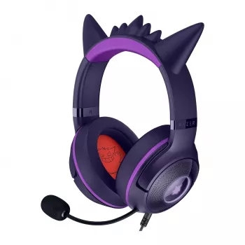 Razer Kraken Kitty V2 - Pokemon Gengar Ed. kuulokemikrofoni johdollinen panta pelikäyttöön USB Type-A pinkki