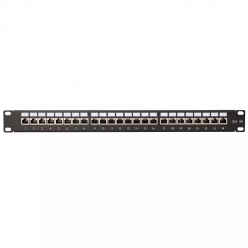 Patch-paneeli - Extralink CAT6A STP, 24 porttia