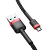 Micro-USB-kaapeli Baseus Cafule 1,5A 2 m (punainen ja musta)