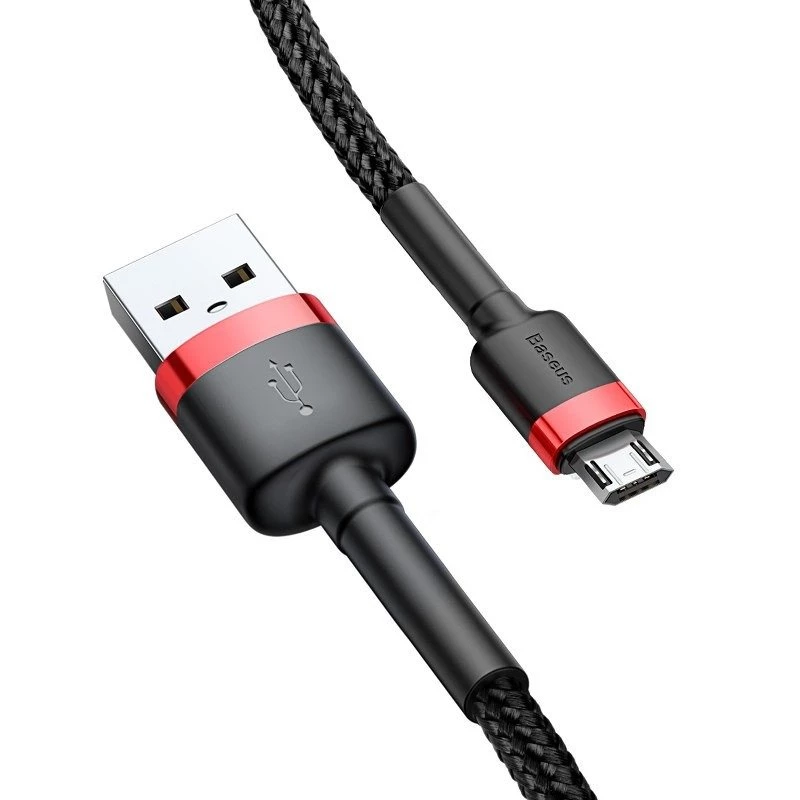 Micro-USB-kaapeli Baseus Cafule 1,5A 2 m (punainen ja musta)