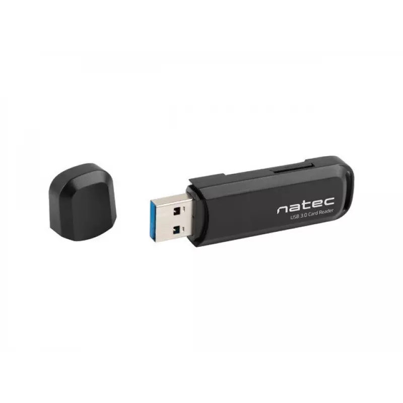 Kortinlukija NATEC Scarab 2 USB 3.2 Gen 1 Type-A — MicroSD-/SD-tuki, 5000 Mbit/s, musta