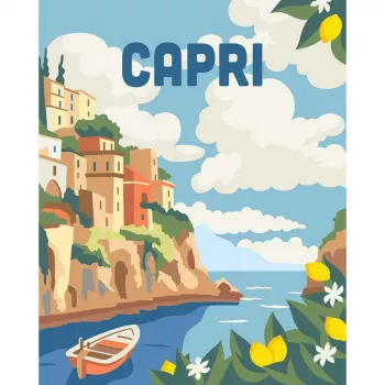 Maalaussarja Ravensburger CreArt Capri – kankaalle maalattava sarja Ravensburgerilta