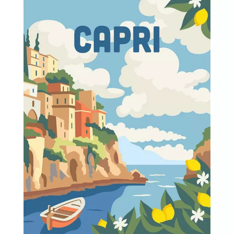 Maalaussarja Ravensburger CreArt Capri – kankaalle maalattava sarja Ravensburgerilta
