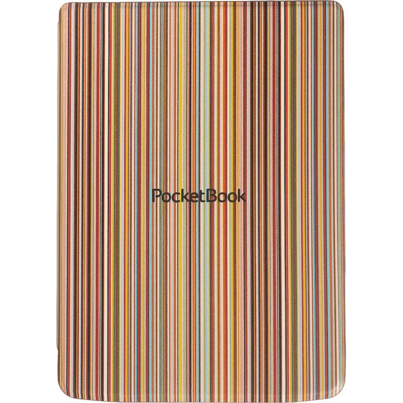 PocketBook Shell -suojakansi H-S-743-CL-WW 7,8 tuuman InkPad 4 / Color 2 / Color 3, värikkäät raidat