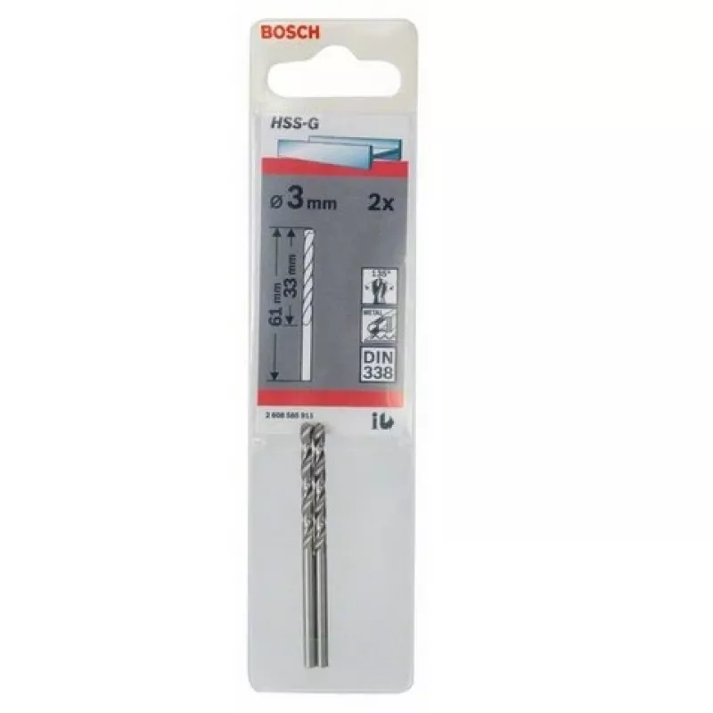 Kierukkapora Bosch metallipora HSS-G DIN 338