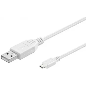 Microconnect USBABMICRO5W USB-kaapeli USB 2.0 5 m USB A Micro-USB B valkoinen
