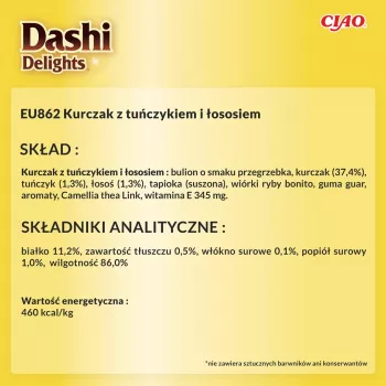 INABA Dashi Delights kana-tonnikala-lohiliemi - kissanherkku - 70 g