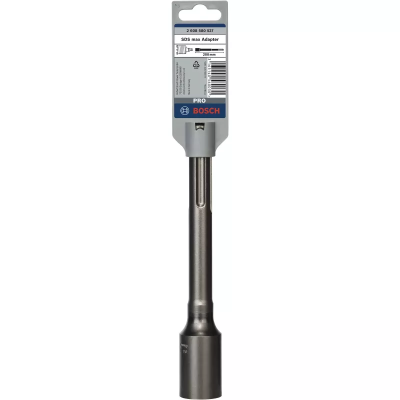 Bosch adapteri kaksiosaisille SDS max -kiviporanterille, adapteri, SDS Max, metalli, 1 kpl, 200 mm