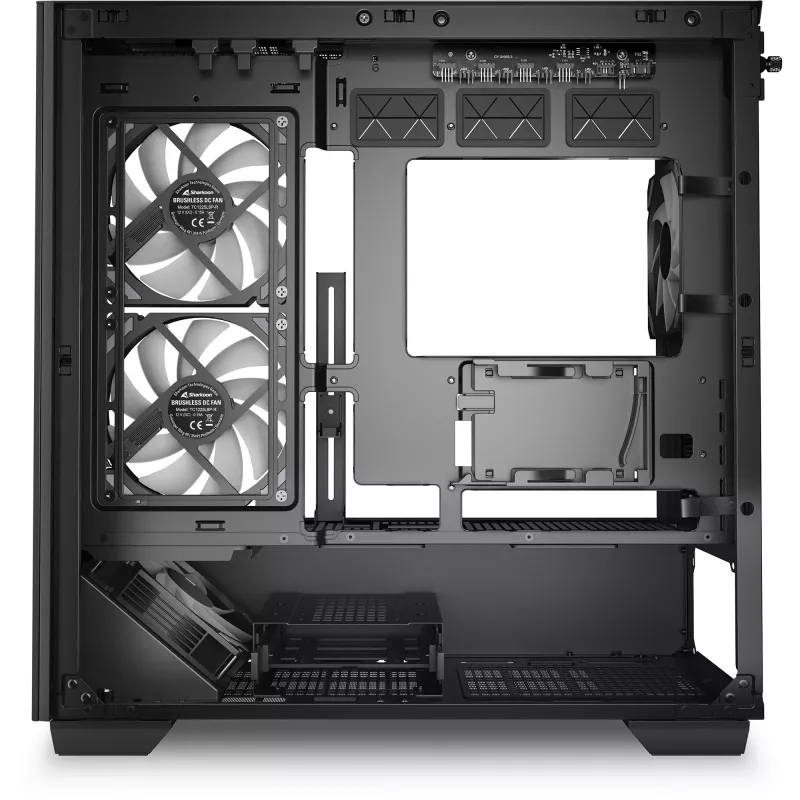 PC-kotelo Sharkoon Elite Shark CM100 Tower Micro-ATX, ilman virtalähdettä, musta