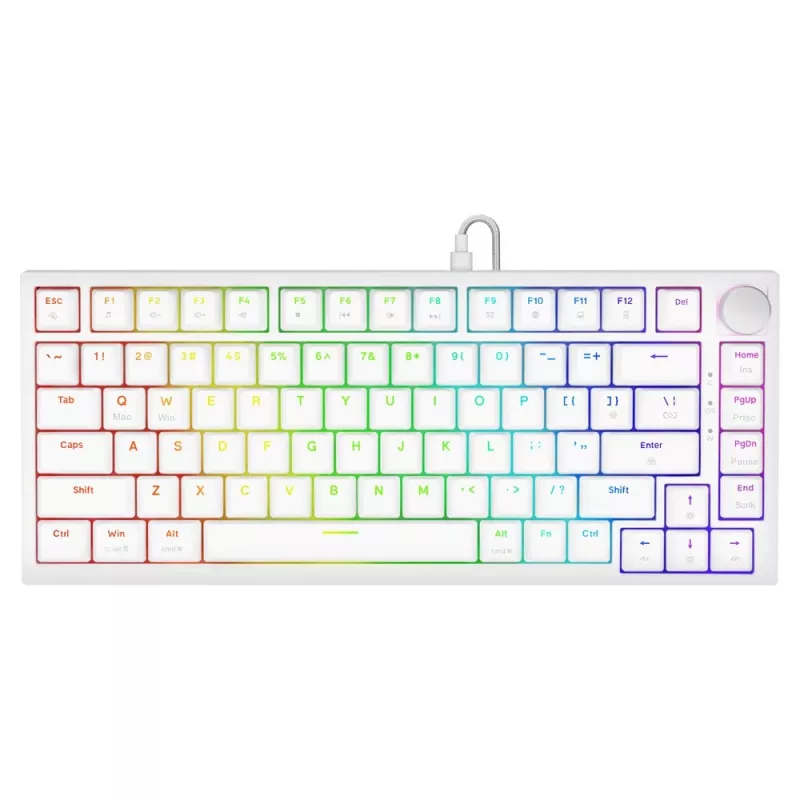 Savio ASTRAL WHITE JADE näppäimistö pelikäyttöön USB QWERTY US International