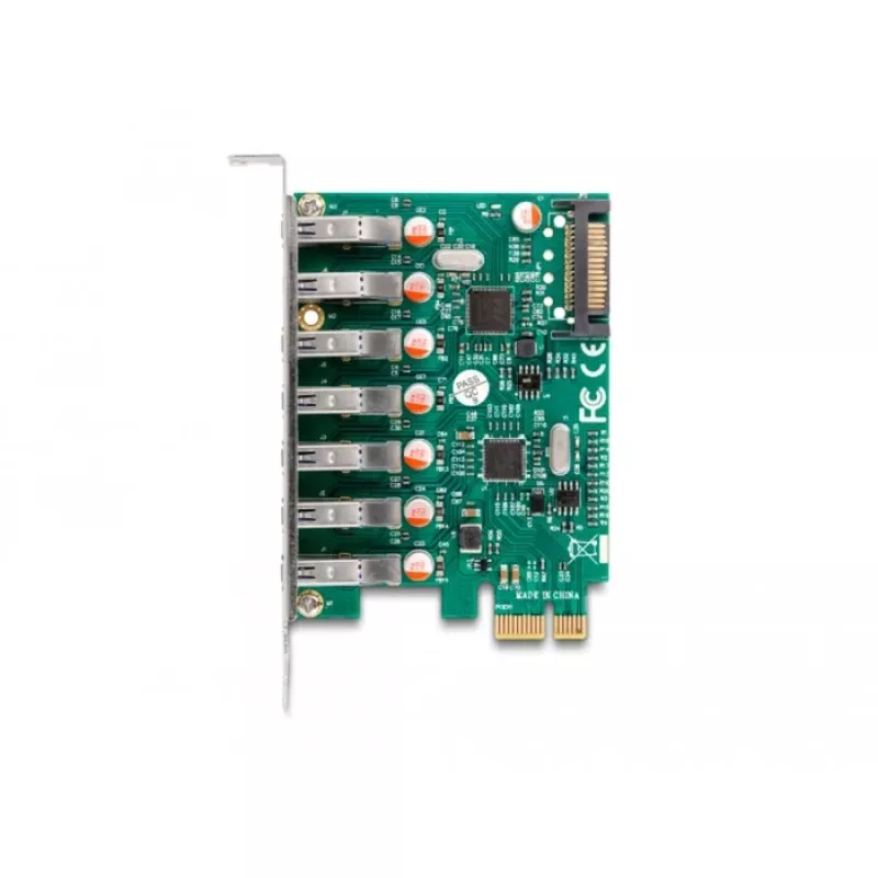 DeLOCK PCI Express x1 -kortti 7 x ulkoinen USB 5 Gbit/s Type-A -liitin