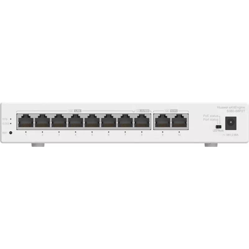HUAWEI eKit S380-S8P2T monipalvelureititin, 2x WAN, 8x PoE LAN