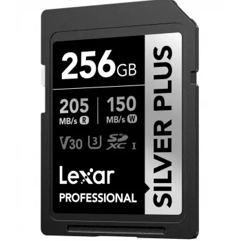 Flash-muisti Lexar 256 GB UHS-I SDXC SilverP