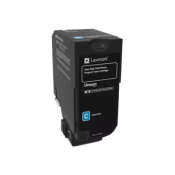 Värikasetti Lexmark RETURN-värikasetti syaani 74C2HC0 3000 sivua