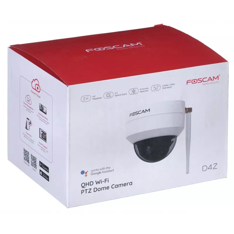 Foscam D4Z Bulb IP-valvontakamera sisä- ja ulkokäyttöön 2304 x 1536 pikseliä katto