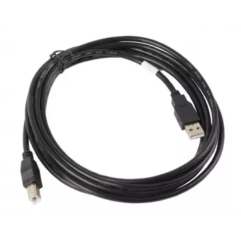 Lanberg CA-USBA-10CC-0030-BK USB-kaapeli 3 m USB 2.0 USB B musta (CA-USBA-10CC-0030-BK)