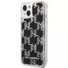 Karl Lagerfeld KLHCP14MLMNMK iPhone 14 Plus 6.7 kova kuori musta / musta Liquid Glitter Monogram