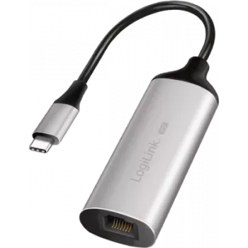 USB-C - RJ45 Gigabit Ethernet -sovitin LOGILINK UA0456 — USB 3.2 Gen 1 (5 Gbit/s) uros - RJ45 naaras