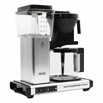 Suodatinkahvinkeitin MOCCAMASTER KBG 741 — 1,25 l vesisäiliö, 10 kupin kannu, 1520 W, ruostumaton teräs/musta
