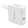 Qoltec GaN-laturi FAST 108W | 5-20V | 3-4.7A | USB C | valkoinen
