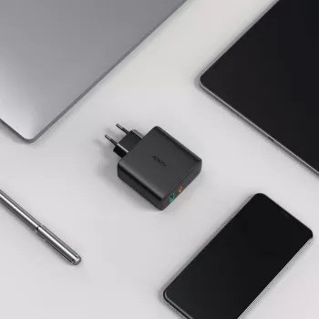 PA-D3 seinälaturi 2xUSB Power Delivery (1xUSB+1xUSB C) 5,4A 60W Dynamic Detect