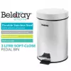 Beldray LA038098SSAFEU7 -poljinroskakori 3 litraa Soft-Close ruostumaton teräs