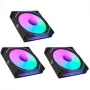 LIAN LI UNI FAN SL-INF 120 ARGB Reverse Blade 3 kpl:n pakkaus - musta