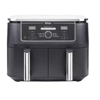 Ninja AF400EU kuumailmafriteerauslaite kaksiosainen 9,5 L erillinen 2470 W kuumailmafriteerauslaite musta